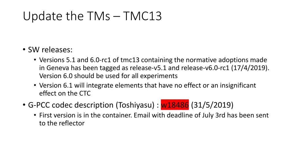 update the tms tmc13