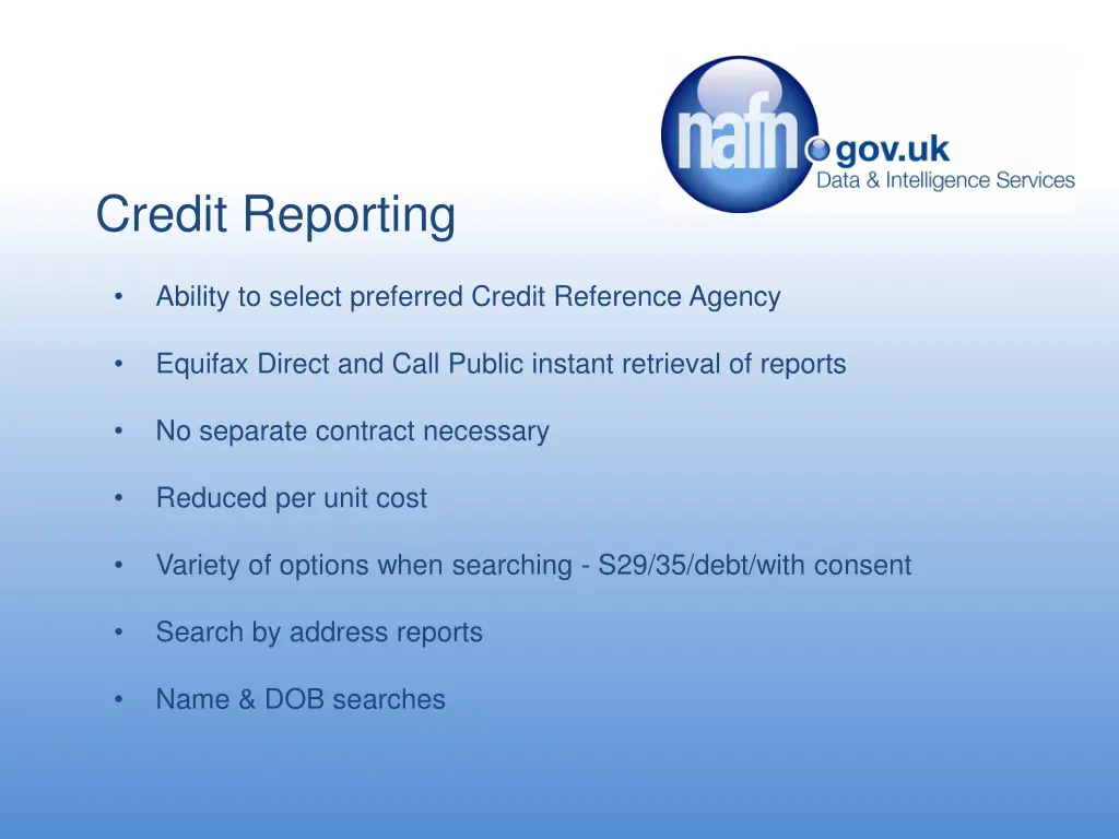 credit reporting