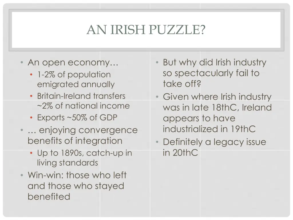 an irish puzzle