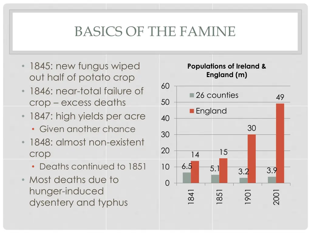 basics of the famine