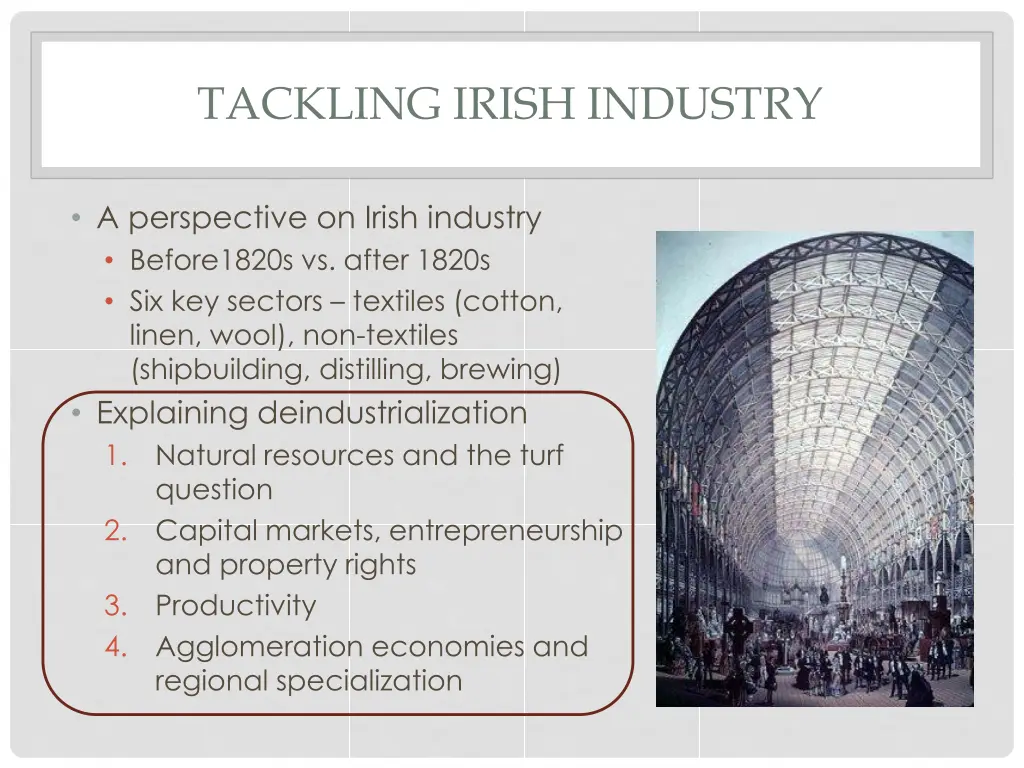 tackling irish industry 1