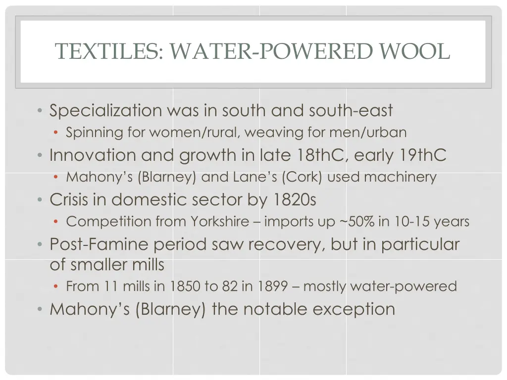 textiles water powered wool