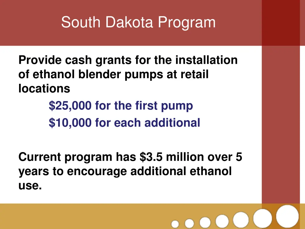 south dakota program