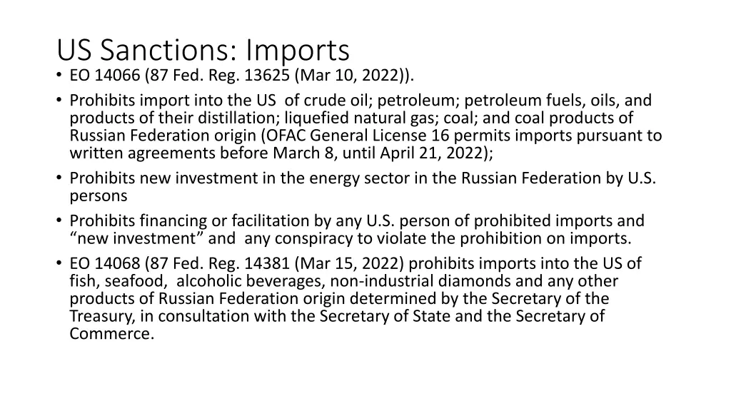 us sanctions imports eo 14066 87 fed reg 13625