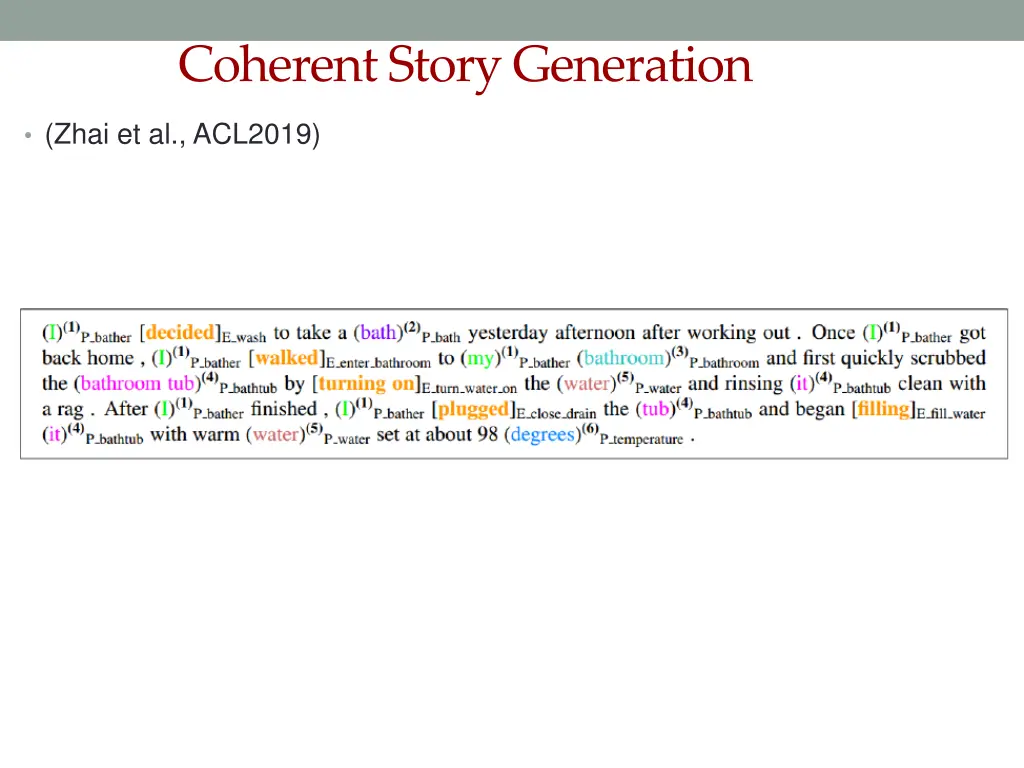 coherent story generation