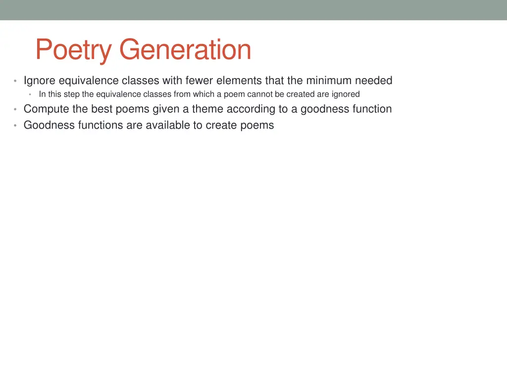 poetry generation