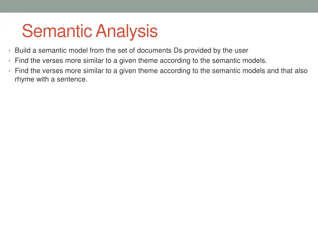 semantic analysis