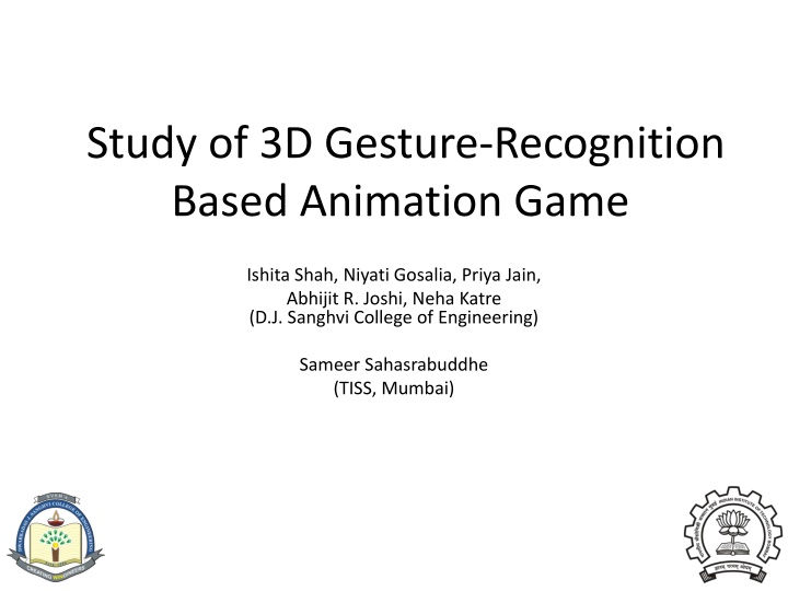 study of 3d gesture recognition based animation