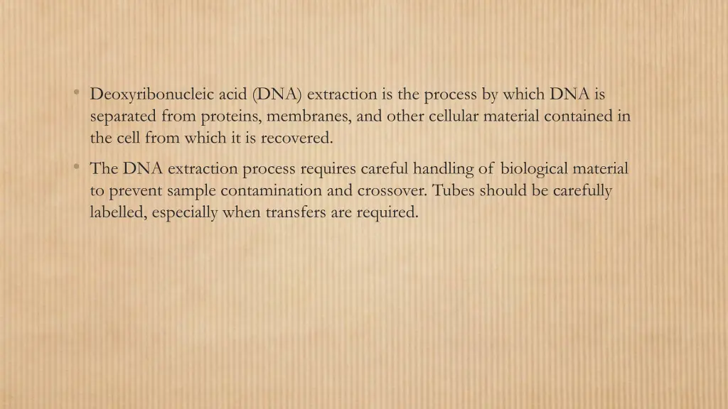 deoxyribonucleic acid dna extraction