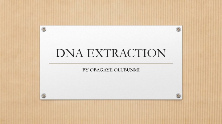 dna extraction