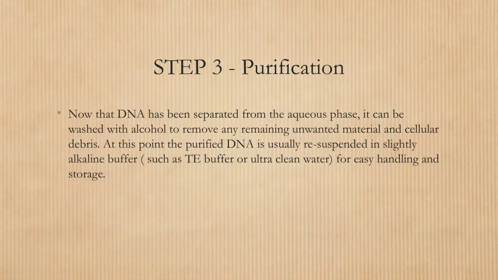 step 3 purification