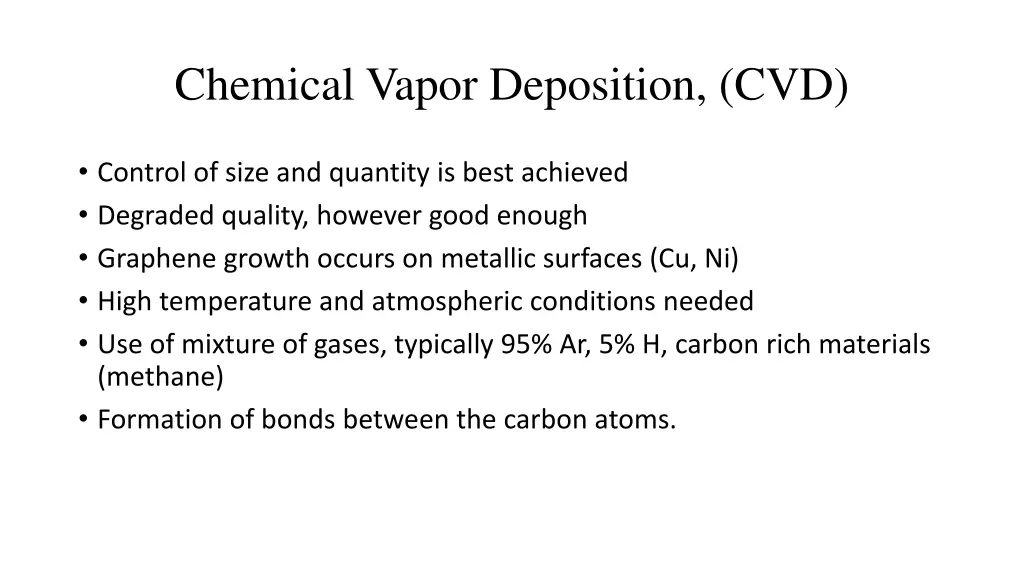 chemical vapor deposition cvd