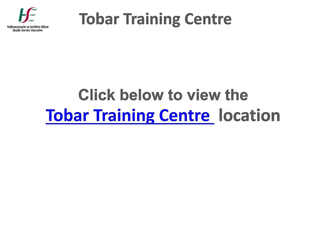 tobar training centre