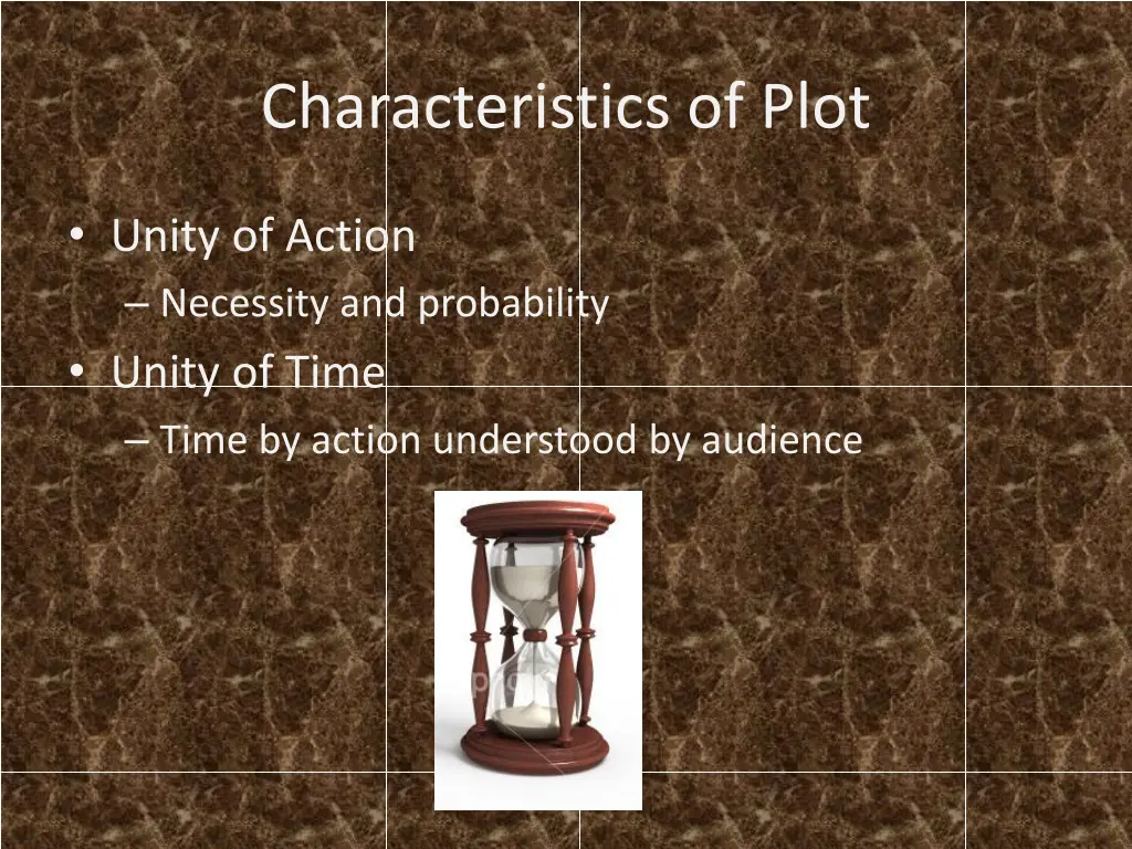 characteristics of plot