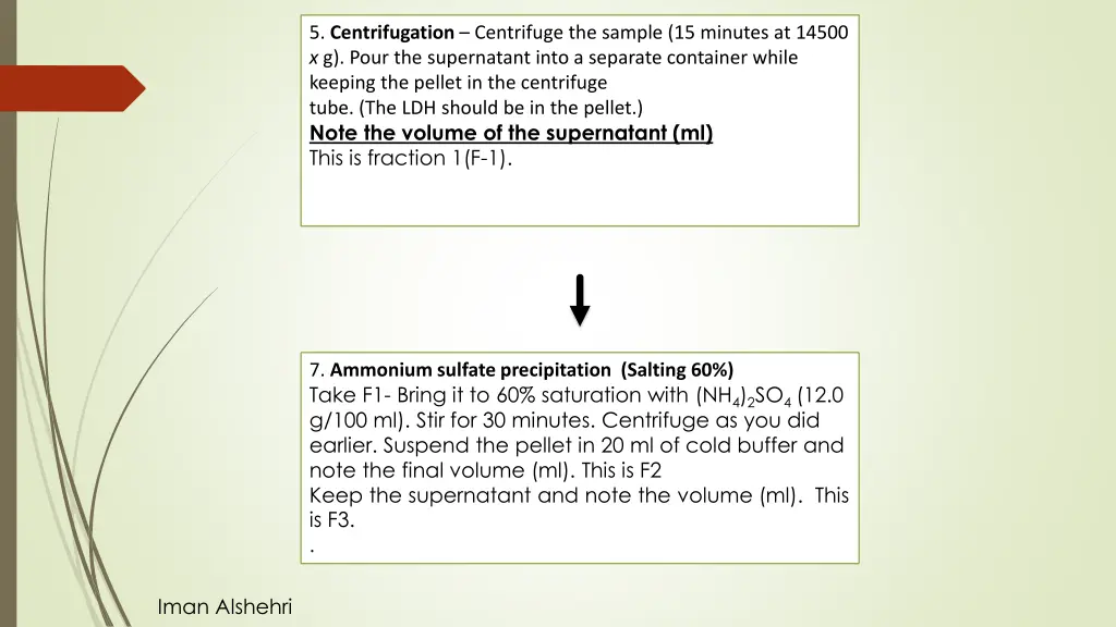 5 centrifugation centrifuge the sample 15 minutes