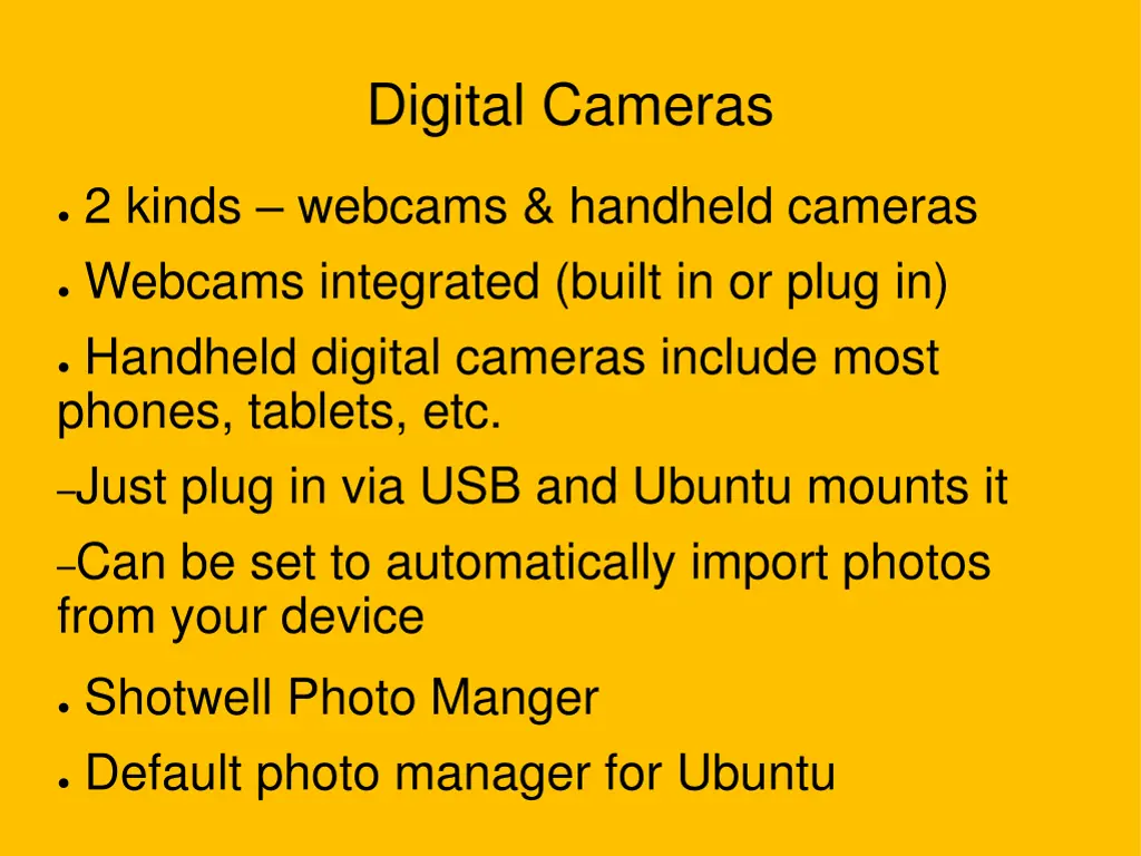 digital cameras