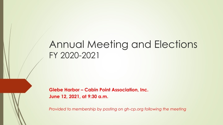 annual meeting and elections fy 2020 2021