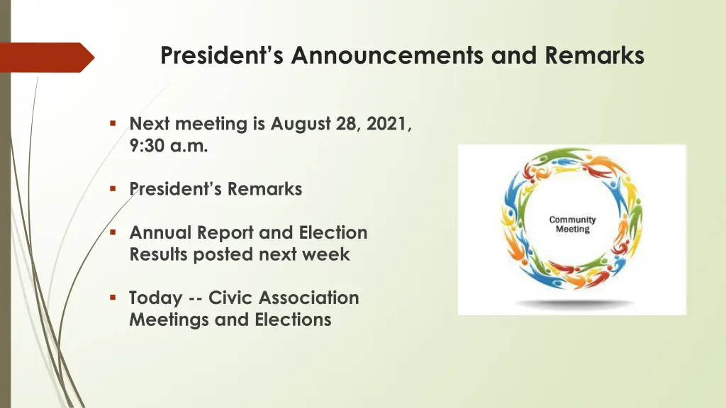 president s announcements and remarks