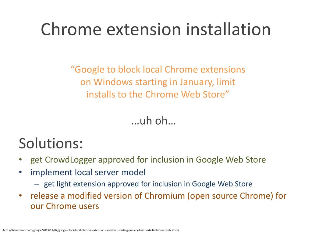 chrome extension installation