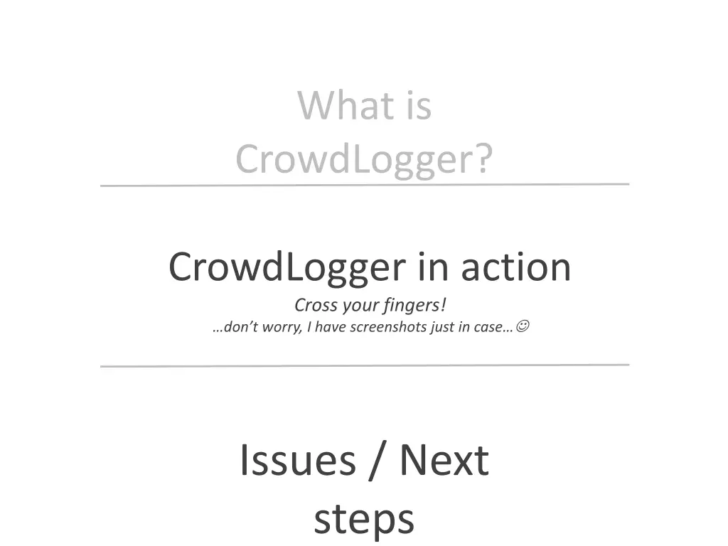 what is crowdlogger 1