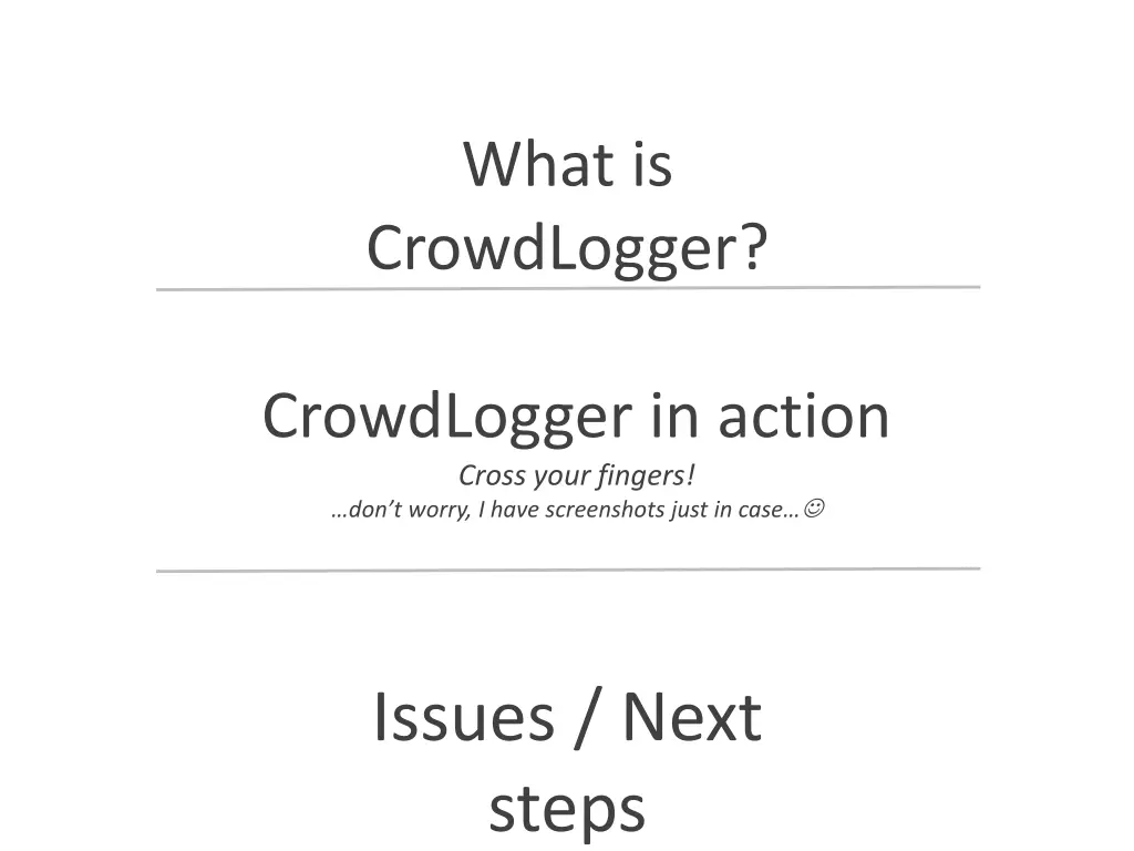 what is crowdlogger