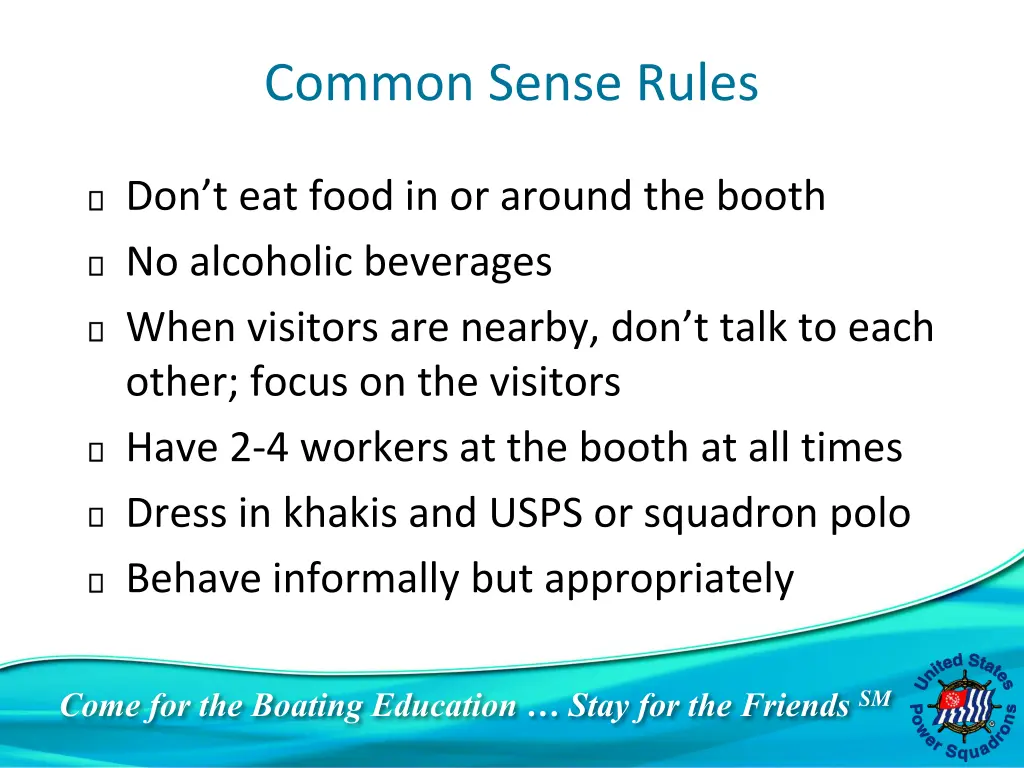 common sense rules