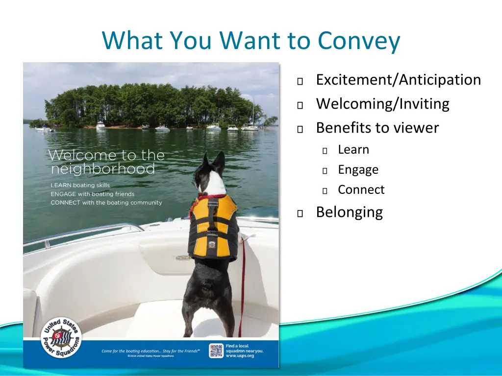 what you want to convey