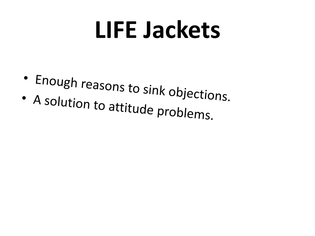 life jackets