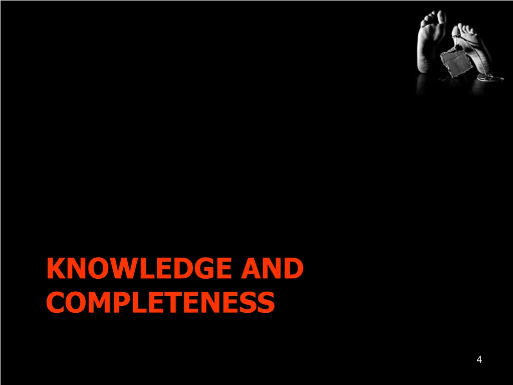 knowledge and completeness