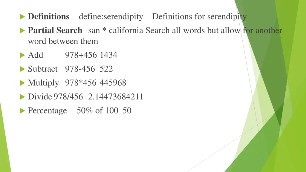 definitions partial search san california search