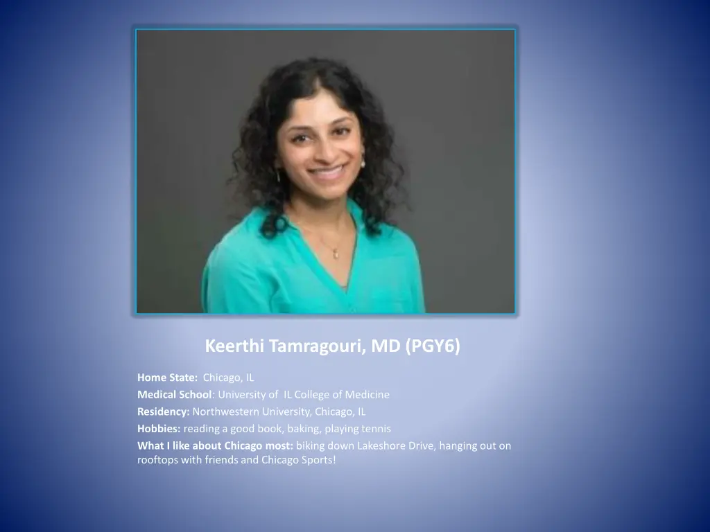 keerthi tamragouri md pgy6