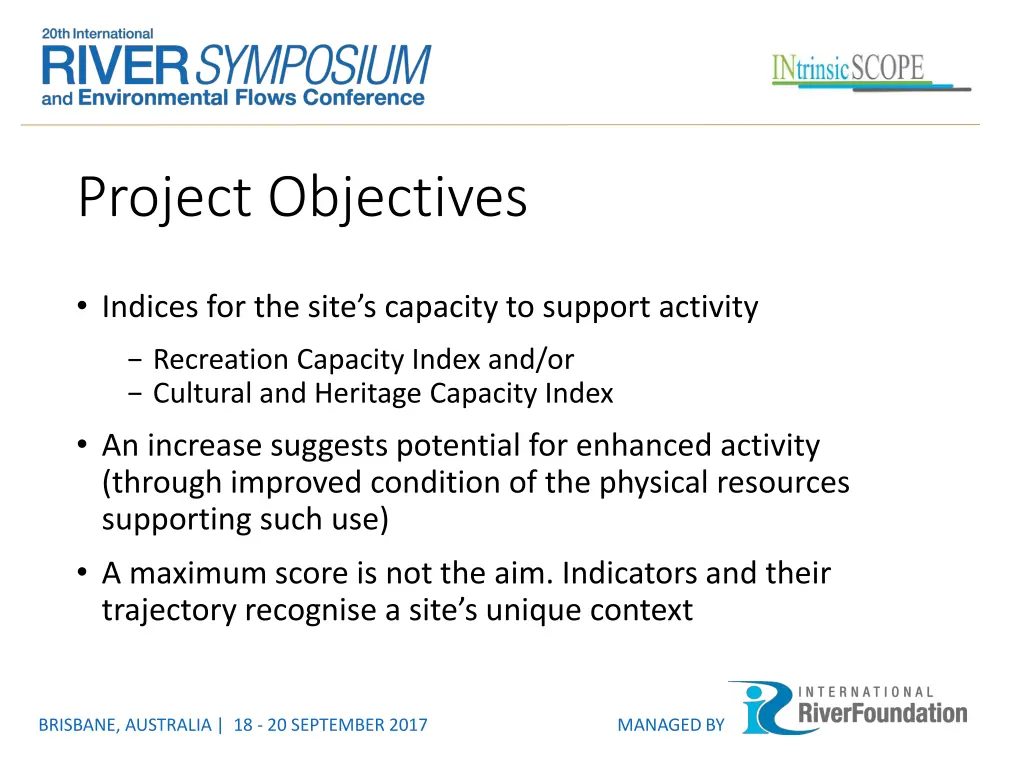 project objectives