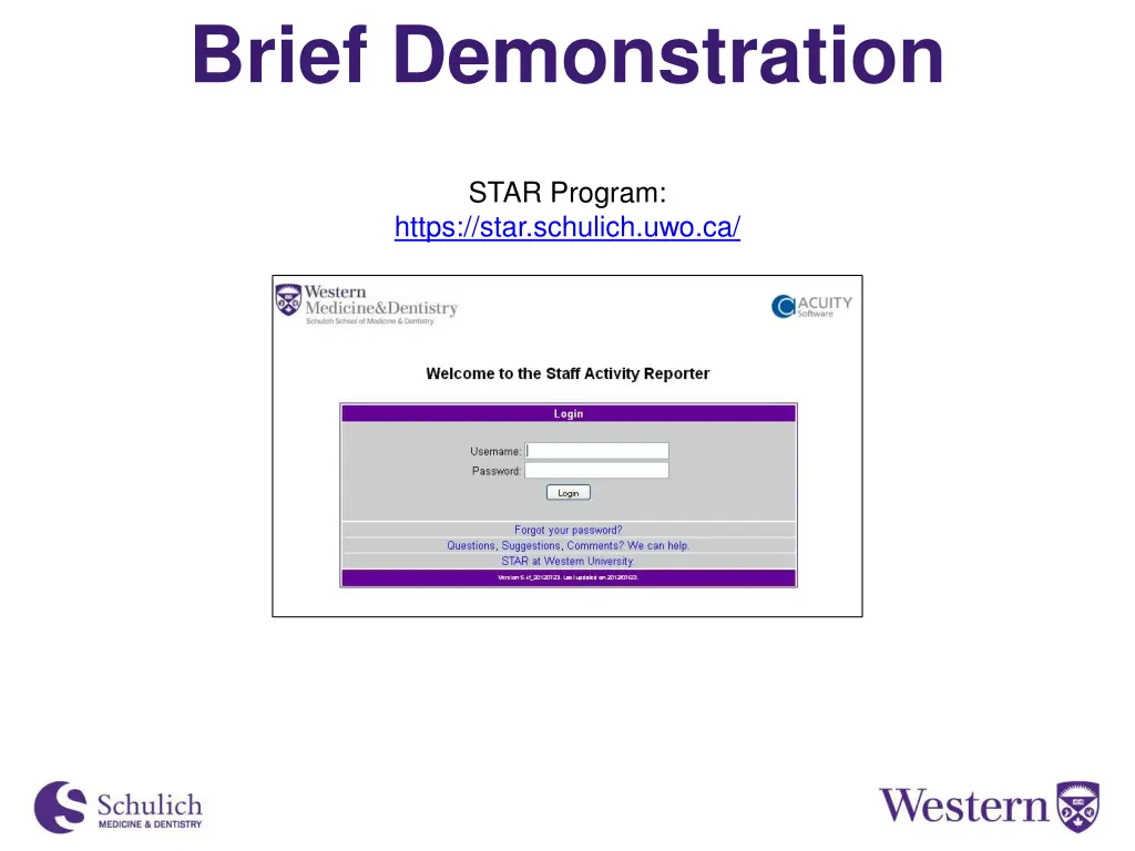 brief demonstration