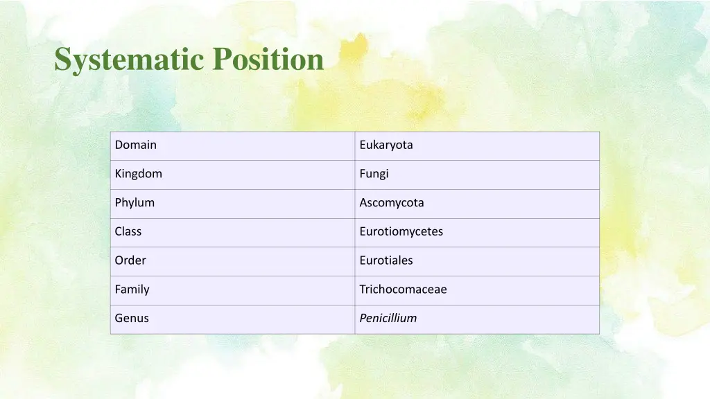 systematic position