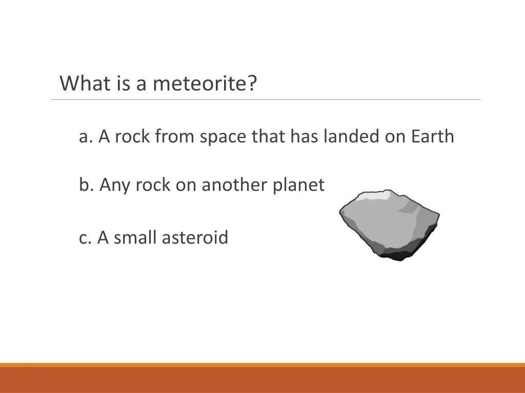 what is a meteorite