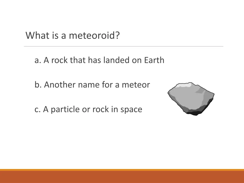 what is a meteoroid