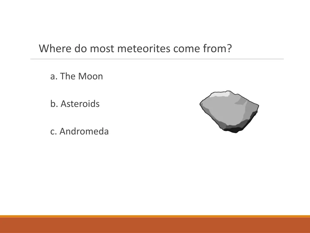 where do most meteorites come from