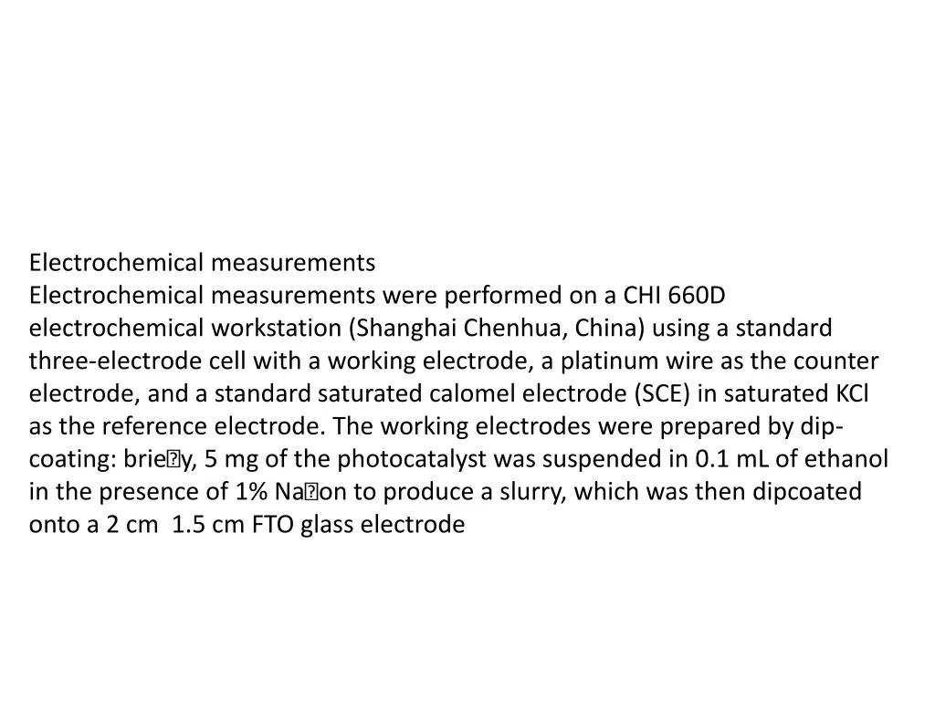 electrochemical measurements electrochemical