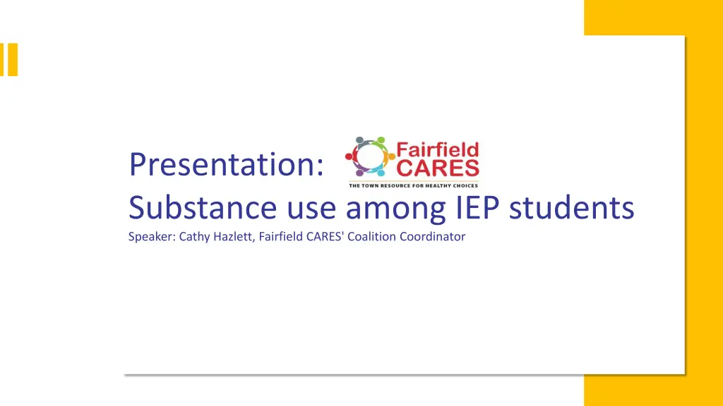 presentation substance use among iep students