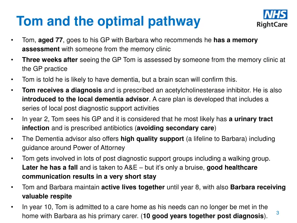 tom and the optimal pathway