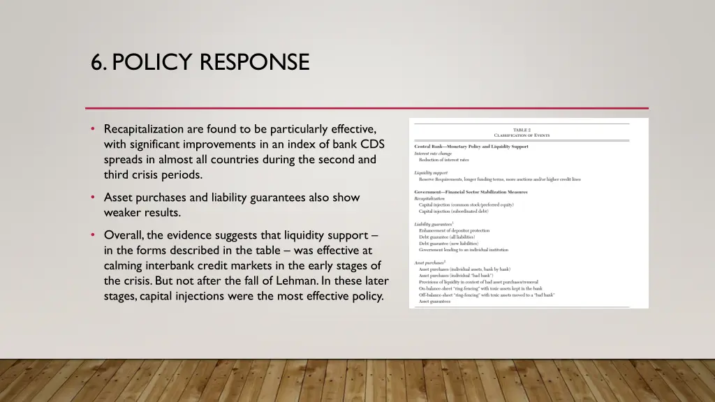 6 policy response 1