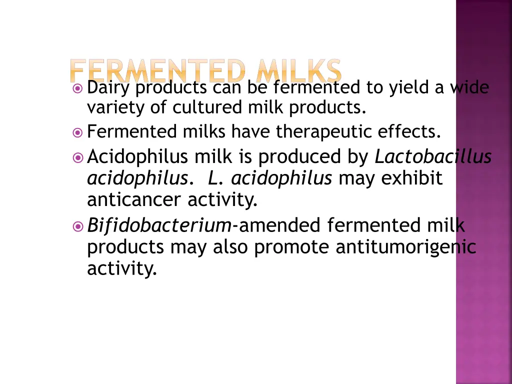 fermented milks dairy products can be fermented