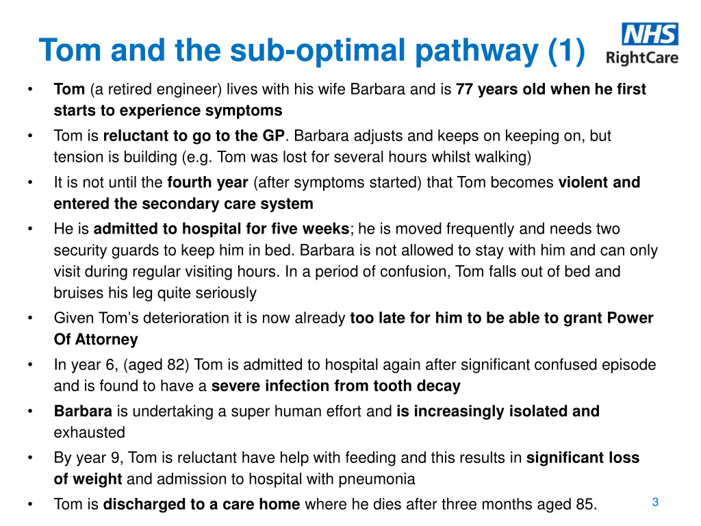 tom and the sub optimal pathway 1