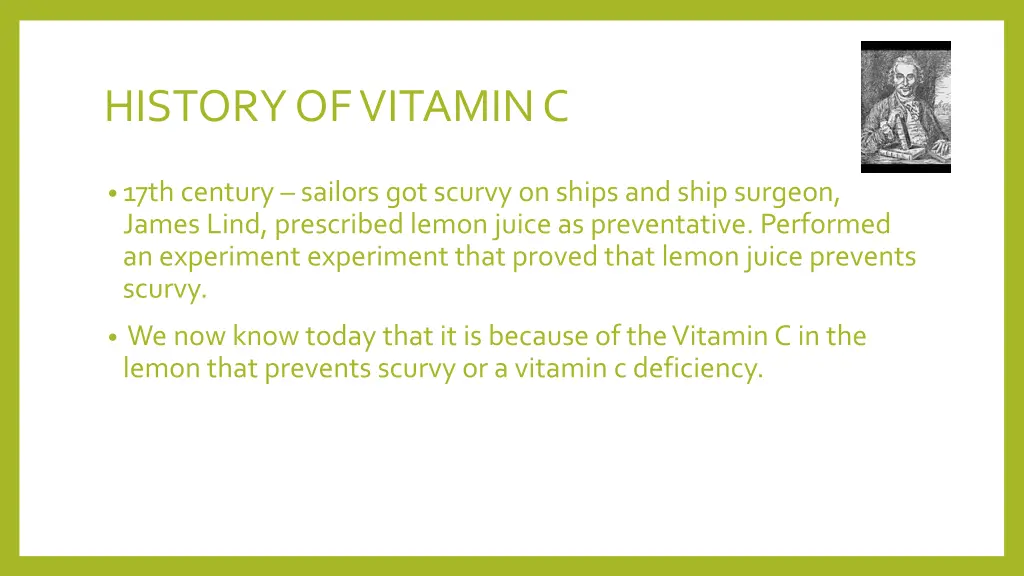 history of vitamin c