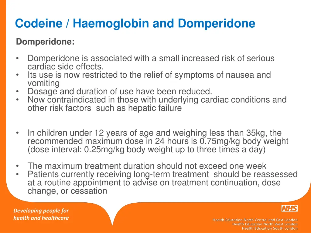 codeine haemoglobin and domperidone 3