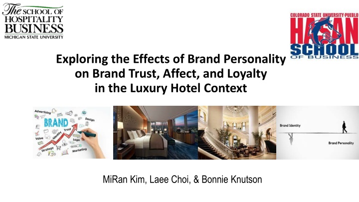 exploring the effects of brand personality