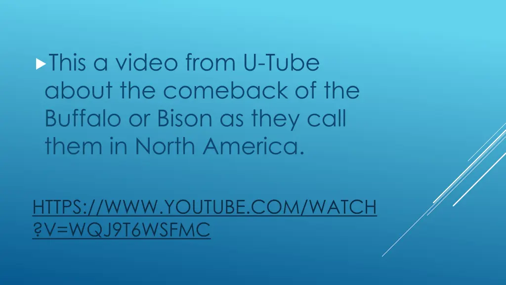 this a video from u tube about the comeback