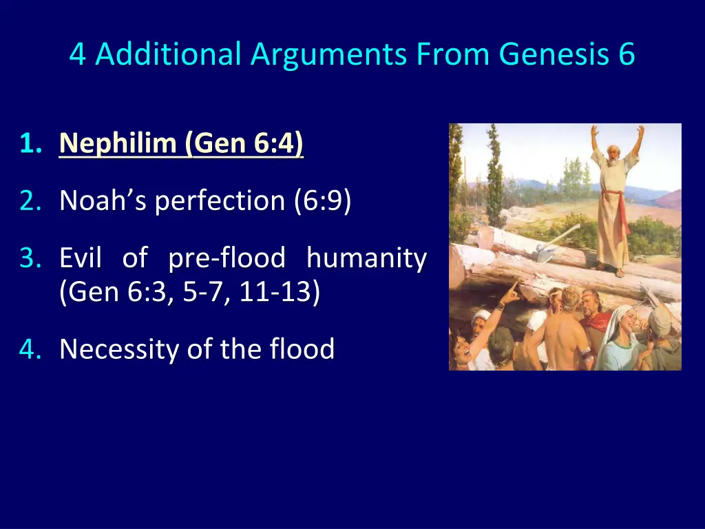 4 additional arguments from genesis 6 1