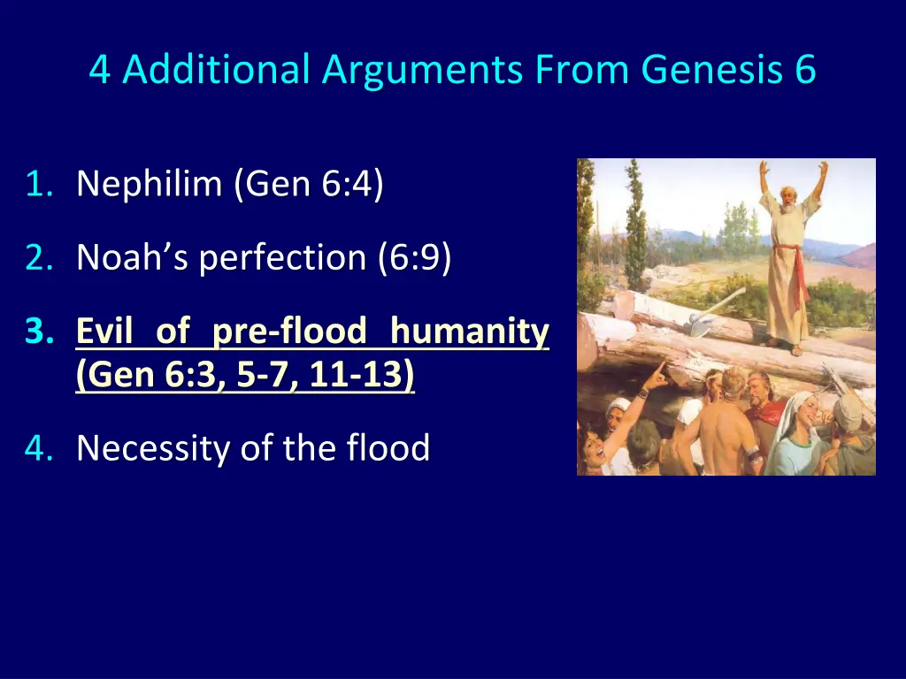 4 additional arguments from genesis 6 3