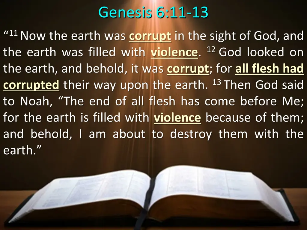 genesis 6 11 13 1